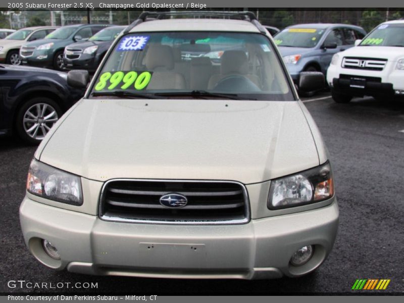 Champagne Gold Opalescent / Beige 2005 Subaru Forester 2.5 XS