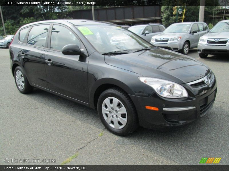 Black Pearl / Beige 2010 Hyundai Elantra Touring GLS