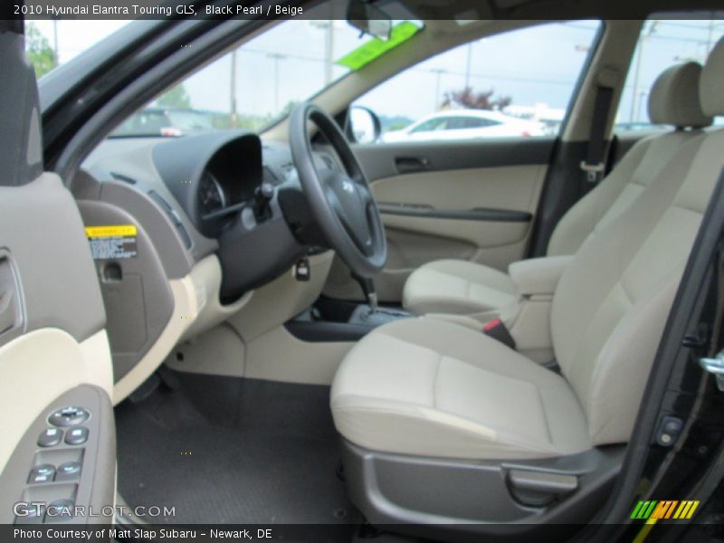 Black Pearl / Beige 2010 Hyundai Elantra Touring GLS