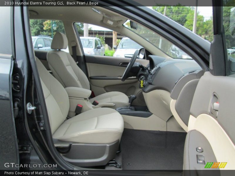 Black Pearl / Beige 2010 Hyundai Elantra Touring GLS