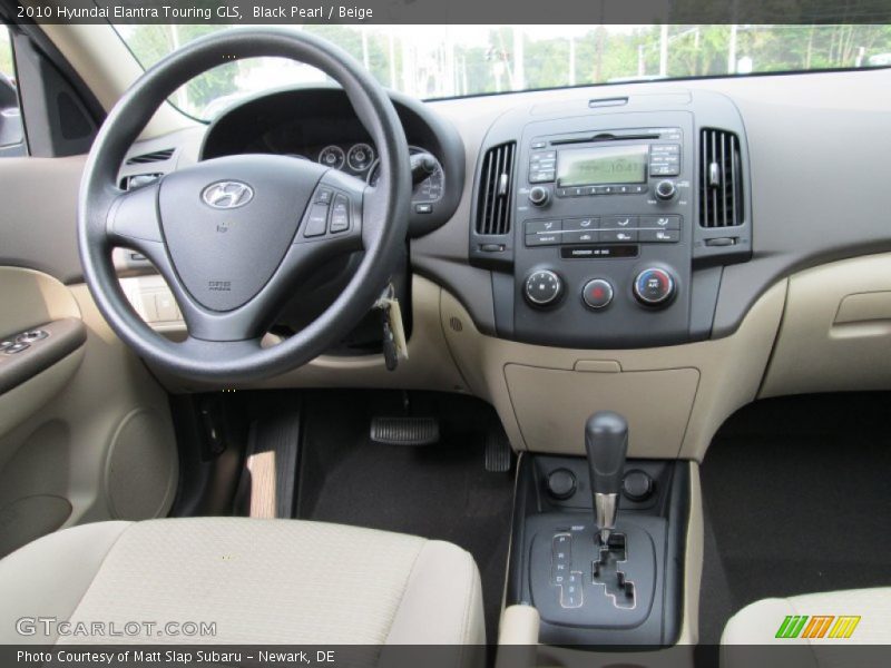 Black Pearl / Beige 2010 Hyundai Elantra Touring GLS