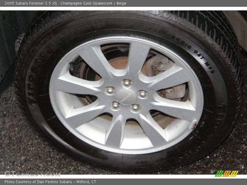Champagne Gold Opalescent / Beige 2005 Subaru Forester 2.5 XS