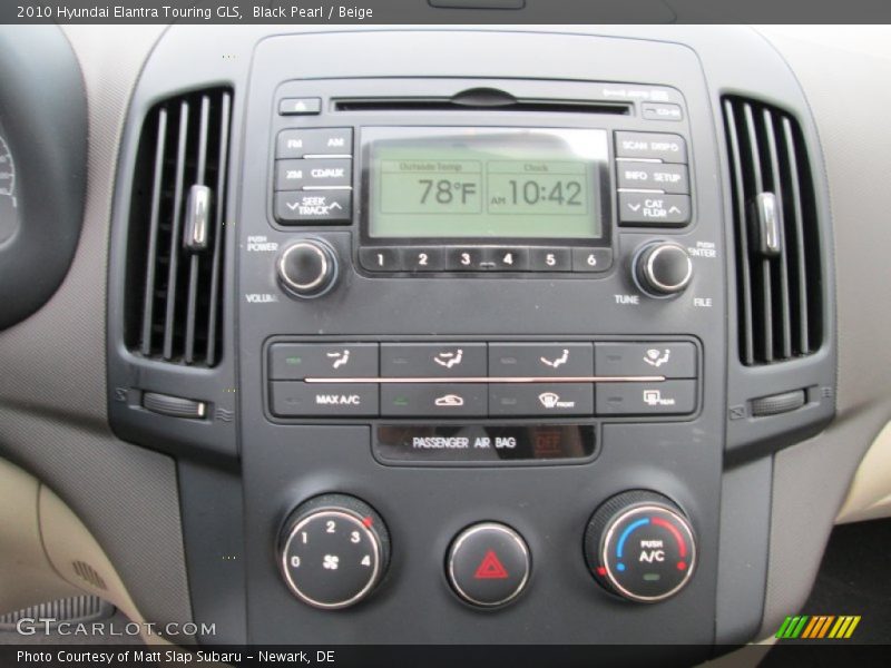 Black Pearl / Beige 2010 Hyundai Elantra Touring GLS