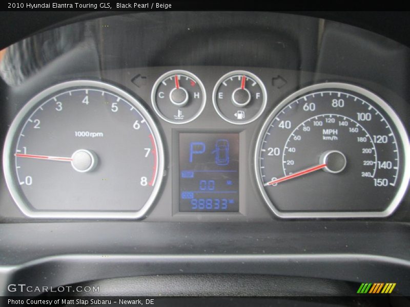 Black Pearl / Beige 2010 Hyundai Elantra Touring GLS