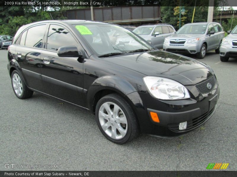 Midnight Black / Gray 2009 Kia Rio Rio5 SX Hatchback