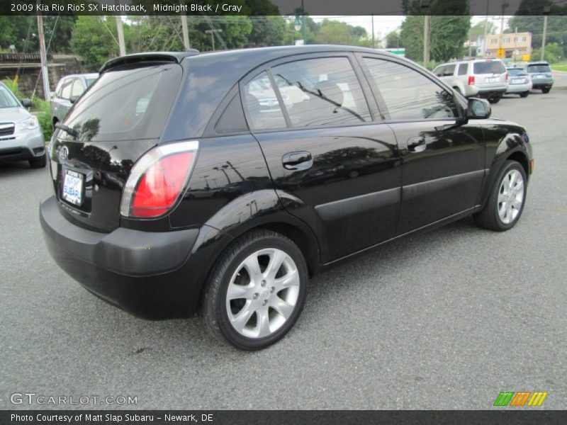 Midnight Black / Gray 2009 Kia Rio Rio5 SX Hatchback