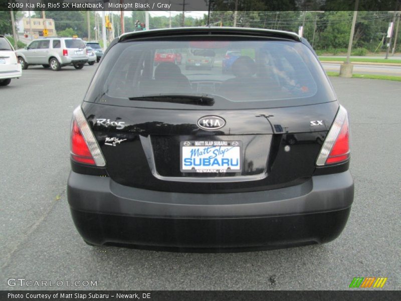 Midnight Black / Gray 2009 Kia Rio Rio5 SX Hatchback