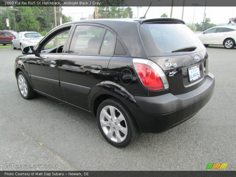 Midnight Black / Gray 2009 Kia Rio Rio5 SX Hatchback