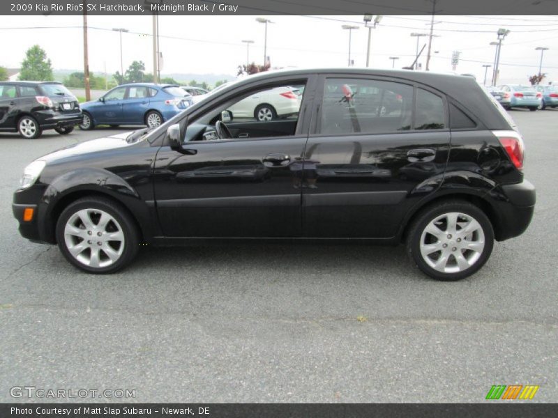 Midnight Black / Gray 2009 Kia Rio Rio5 SX Hatchback