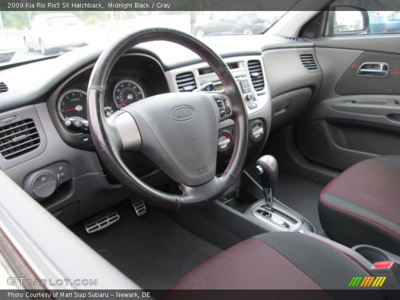 Midnight Black / Gray 2009 Kia Rio Rio5 SX Hatchback