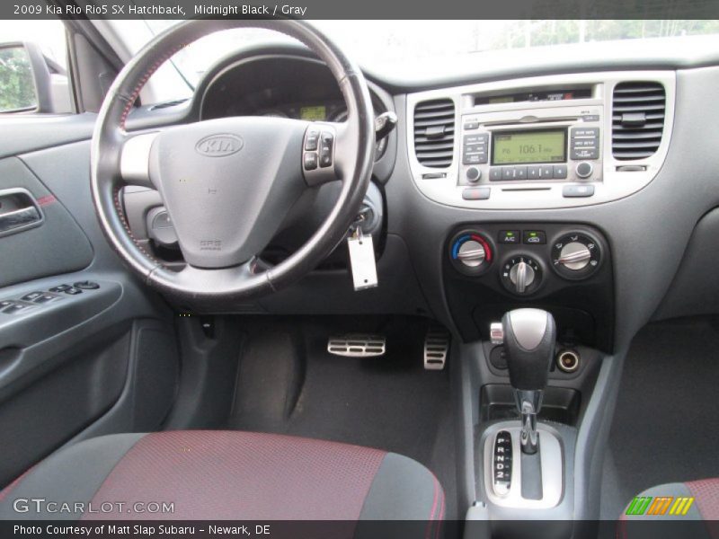 Midnight Black / Gray 2009 Kia Rio Rio5 SX Hatchback