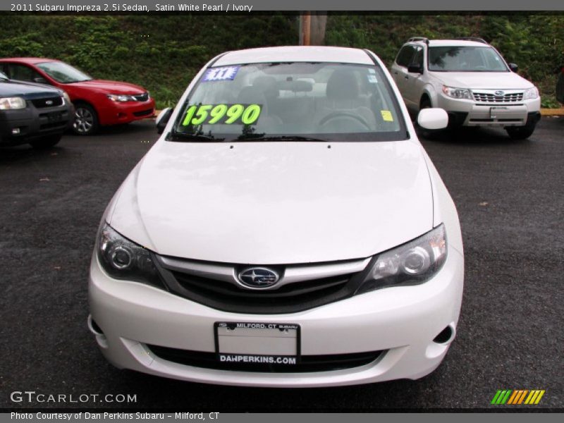 Satin White Pearl / Ivory 2011 Subaru Impreza 2.5i Sedan