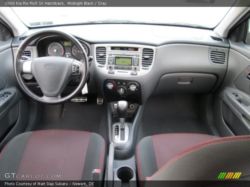 Midnight Black / Gray 2009 Kia Rio Rio5 SX Hatchback