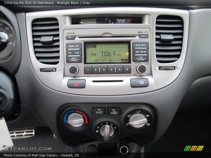 Midnight Black / Gray 2009 Kia Rio Rio5 SX Hatchback