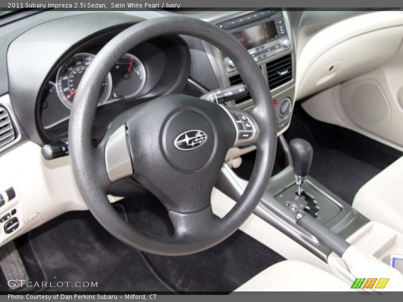 Satin White Pearl / Ivory 2011 Subaru Impreza 2.5i Sedan
