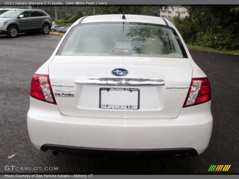 Satin White Pearl / Ivory 2011 Subaru Impreza 2.5i Sedan