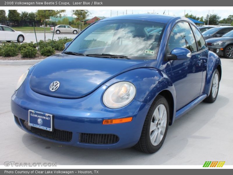 Laser Blue / Black 2008 Volkswagen New Beetle S Coupe