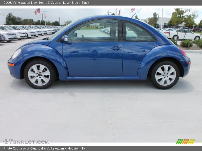 Laser Blue / Black 2008 Volkswagen New Beetle S Coupe