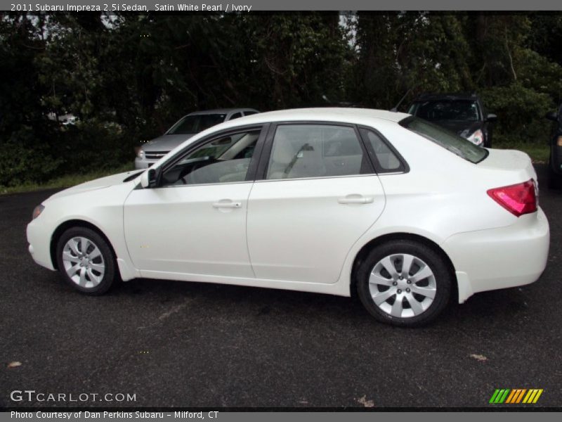 Satin White Pearl / Ivory 2011 Subaru Impreza 2.5i Sedan