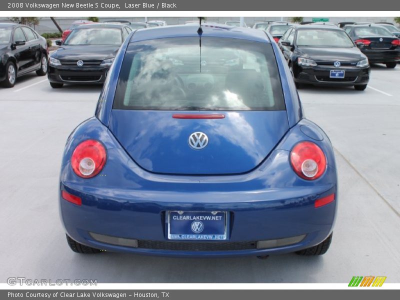 Laser Blue / Black 2008 Volkswagen New Beetle S Coupe