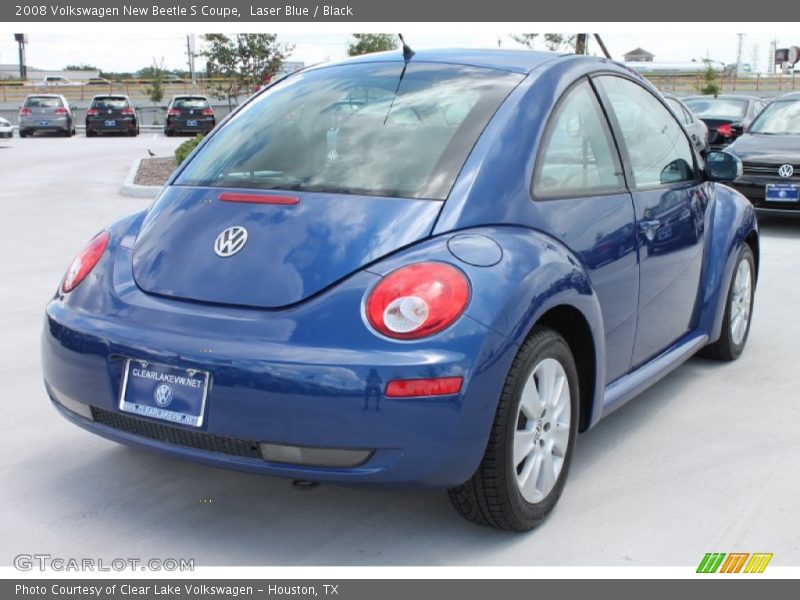 Laser Blue / Black 2008 Volkswagen New Beetle S Coupe