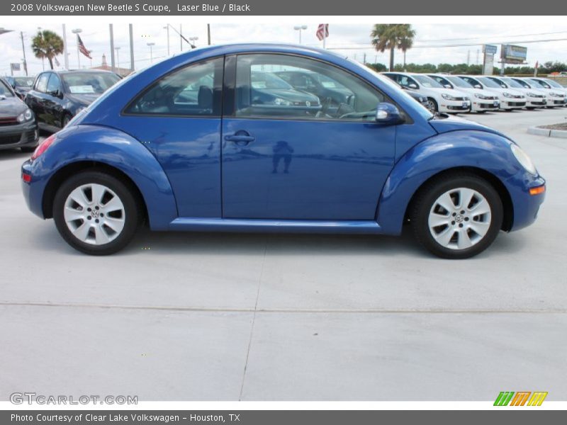 Laser Blue / Black 2008 Volkswagen New Beetle S Coupe