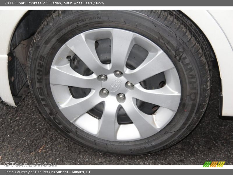 Satin White Pearl / Ivory 2011 Subaru Impreza 2.5i Sedan