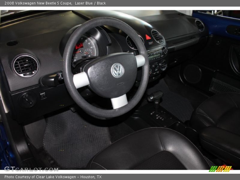 Laser Blue / Black 2008 Volkswagen New Beetle S Coupe