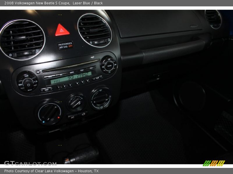 Laser Blue / Black 2008 Volkswagen New Beetle S Coupe