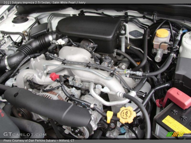 Satin White Pearl / Ivory 2011 Subaru Impreza 2.5i Sedan