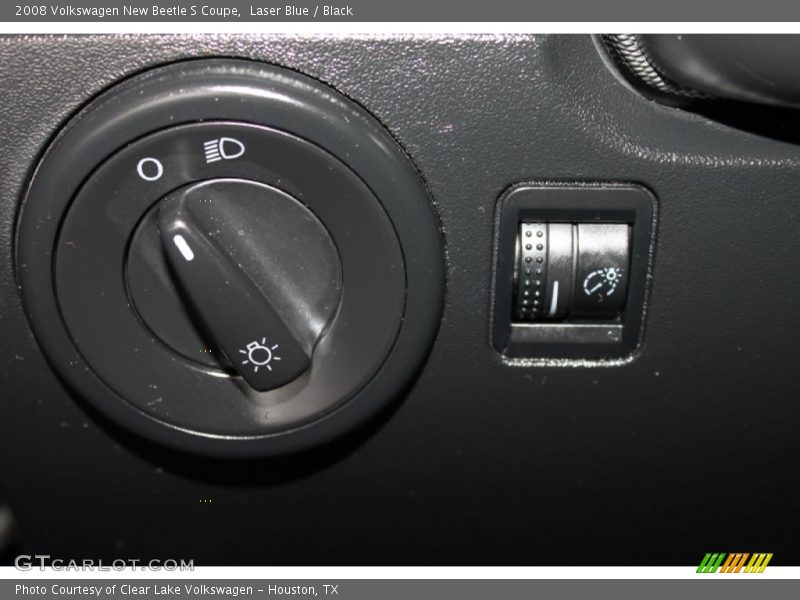 Laser Blue / Black 2008 Volkswagen New Beetle S Coupe