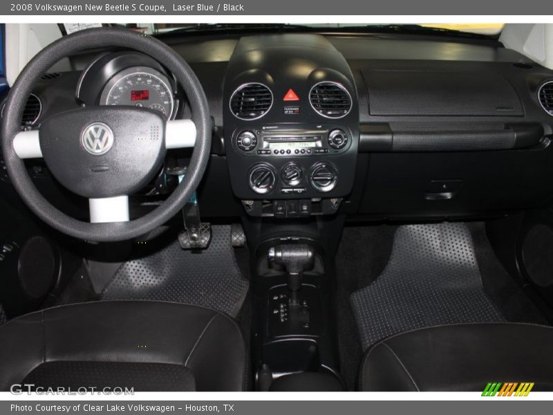 Laser Blue / Black 2008 Volkswagen New Beetle S Coupe