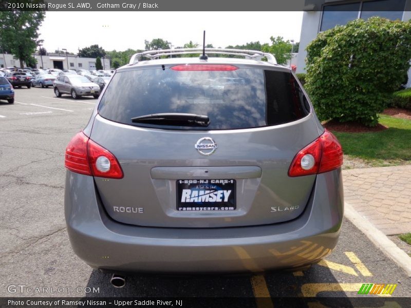 Gotham Gray / Black 2010 Nissan Rogue SL AWD