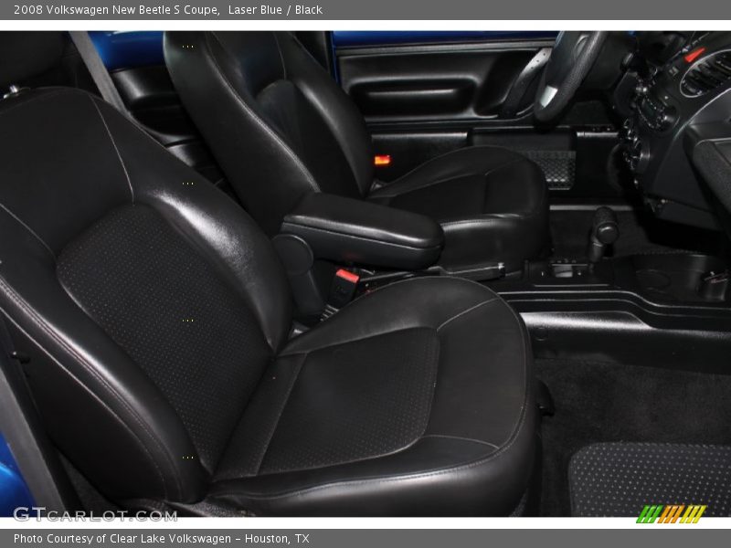 Laser Blue / Black 2008 Volkswagen New Beetle S Coupe