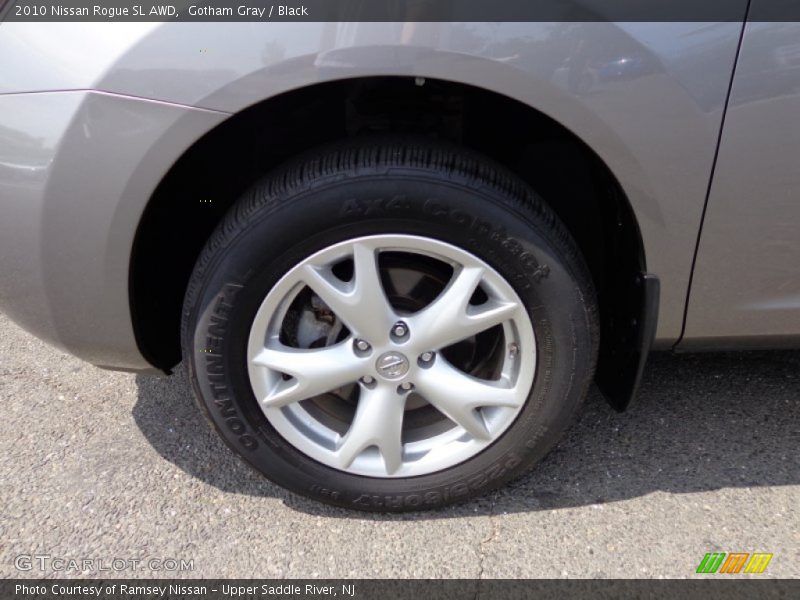 Gotham Gray / Black 2010 Nissan Rogue SL AWD