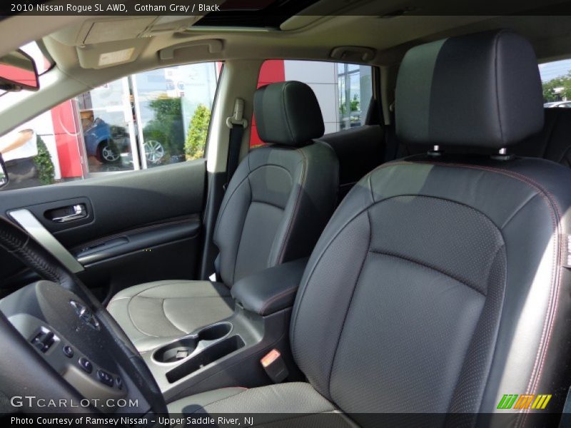 Gotham Gray / Black 2010 Nissan Rogue SL AWD