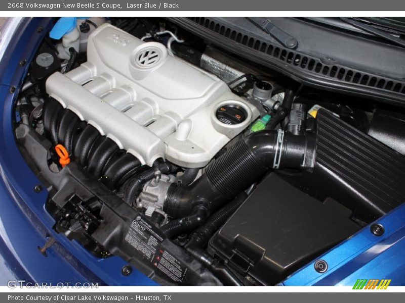 Laser Blue / Black 2008 Volkswagen New Beetle S Coupe