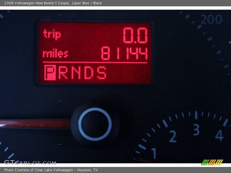 Laser Blue / Black 2008 Volkswagen New Beetle S Coupe
