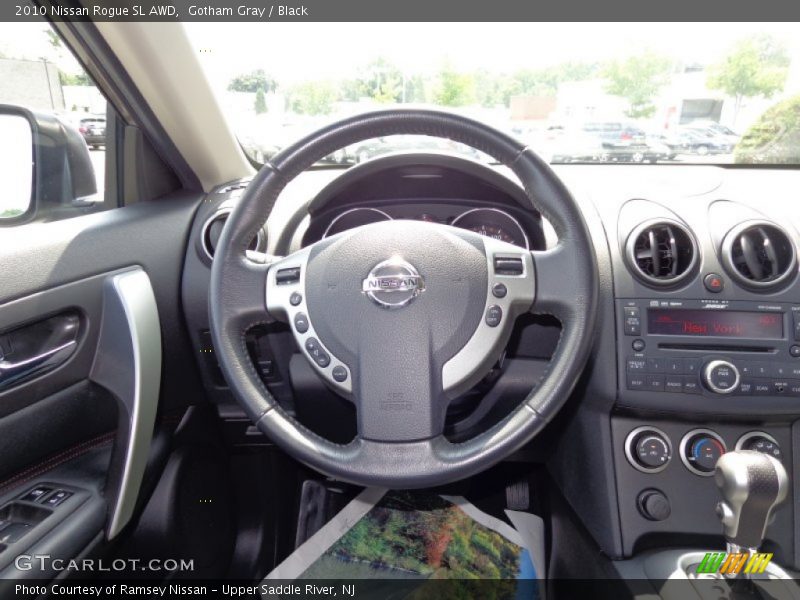 Gotham Gray / Black 2010 Nissan Rogue SL AWD
