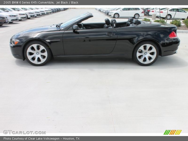 Jet Black / Black 2005 BMW 6 Series 645i Convertible