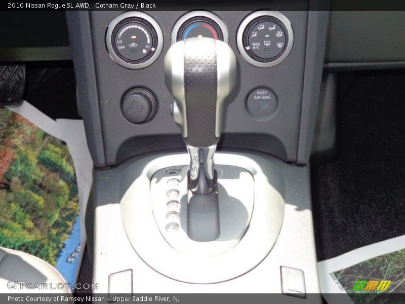 Gotham Gray / Black 2010 Nissan Rogue SL AWD