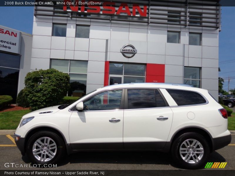 White Opal / Ebony/Ebony 2008 Buick Enclave CX AWD