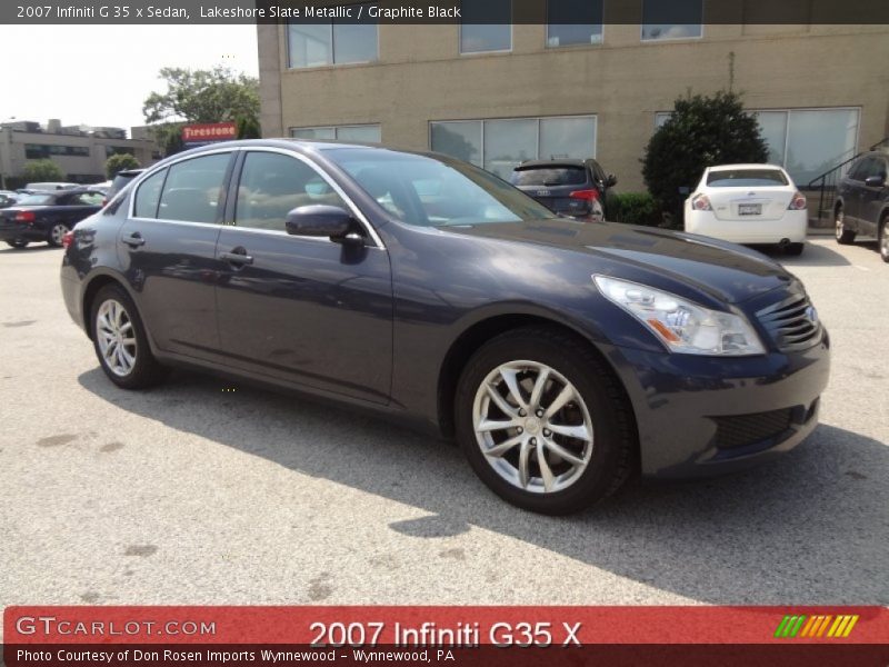 Lakeshore Slate Metallic / Graphite Black 2007 Infiniti G 35 x Sedan