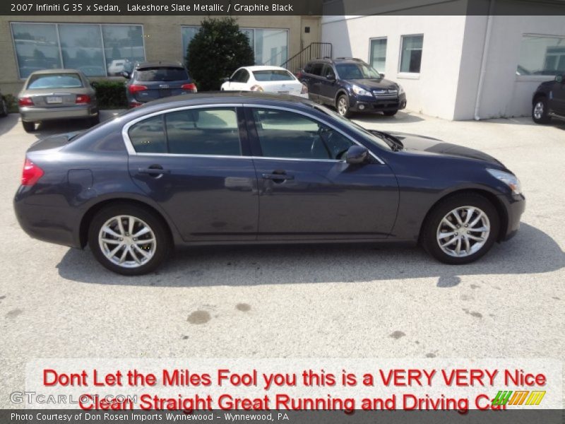Lakeshore Slate Metallic / Graphite Black 2007 Infiniti G 35 x Sedan