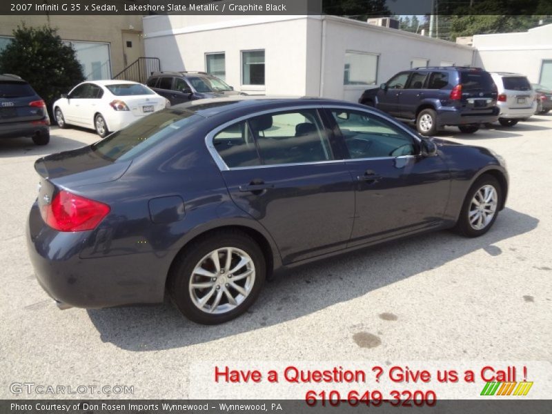 Lakeshore Slate Metallic / Graphite Black 2007 Infiniti G 35 x Sedan
