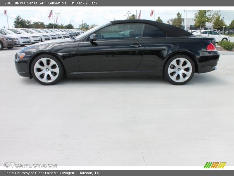 Jet Black / Black 2005 BMW 6 Series 645i Convertible