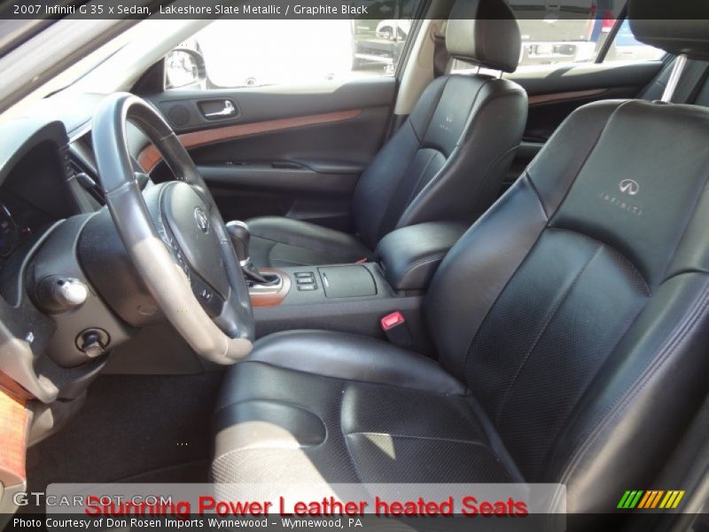 Lakeshore Slate Metallic / Graphite Black 2007 Infiniti G 35 x Sedan