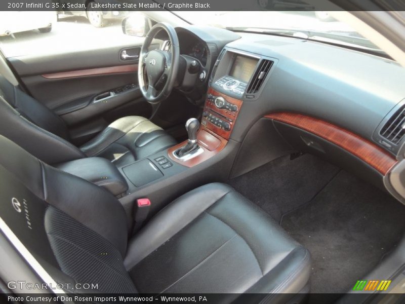 Lakeshore Slate Metallic / Graphite Black 2007 Infiniti G 35 x Sedan