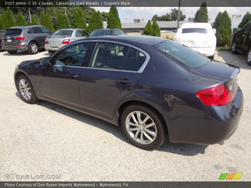 Lakeshore Slate Metallic / Graphite Black 2007 Infiniti G 35 x Sedan