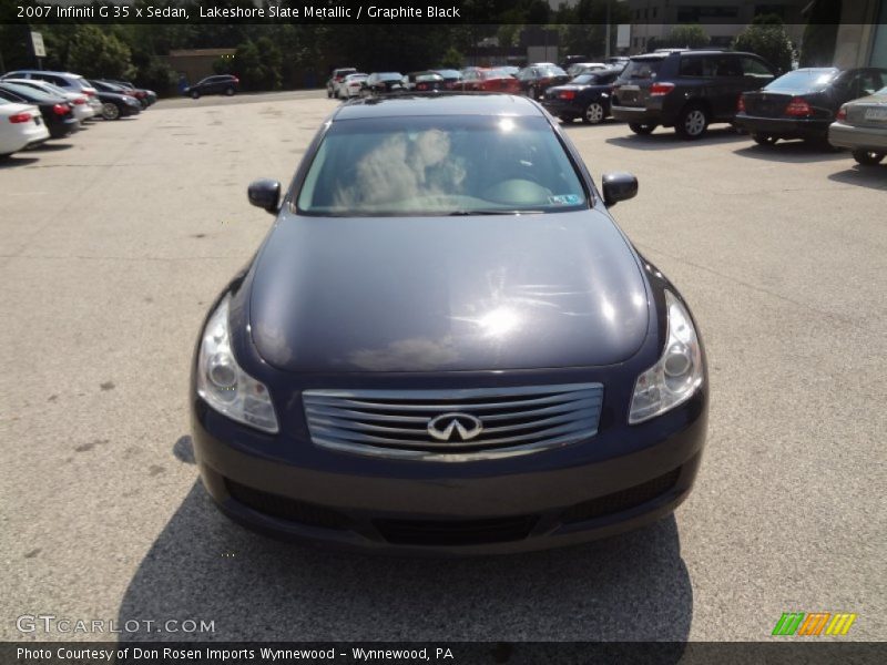 Lakeshore Slate Metallic / Graphite Black 2007 Infiniti G 35 x Sedan